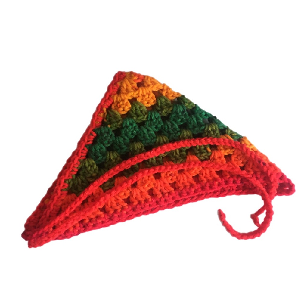 Multicolor Crochet Head Bandana